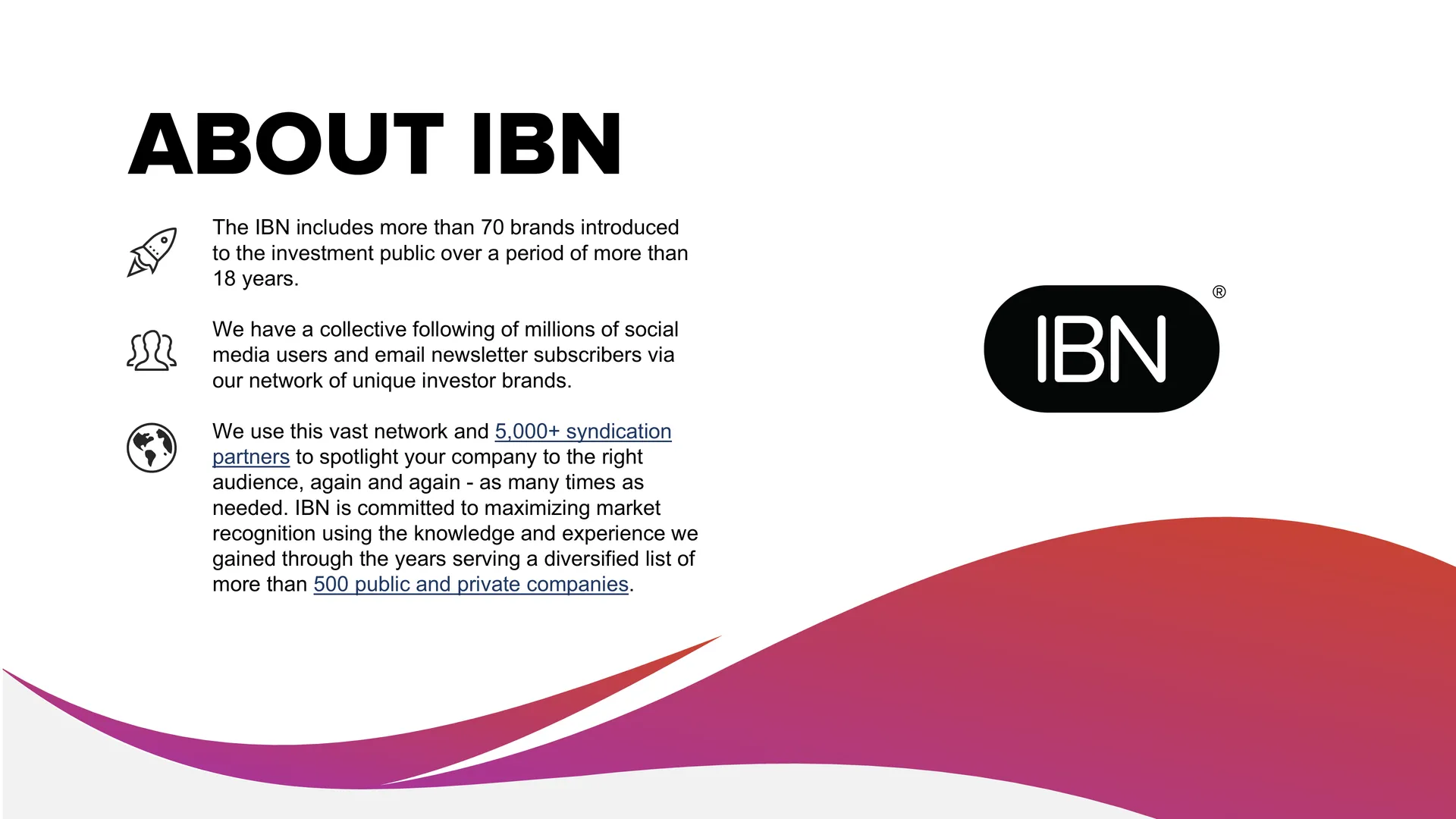 Overview of IBN and its communications network