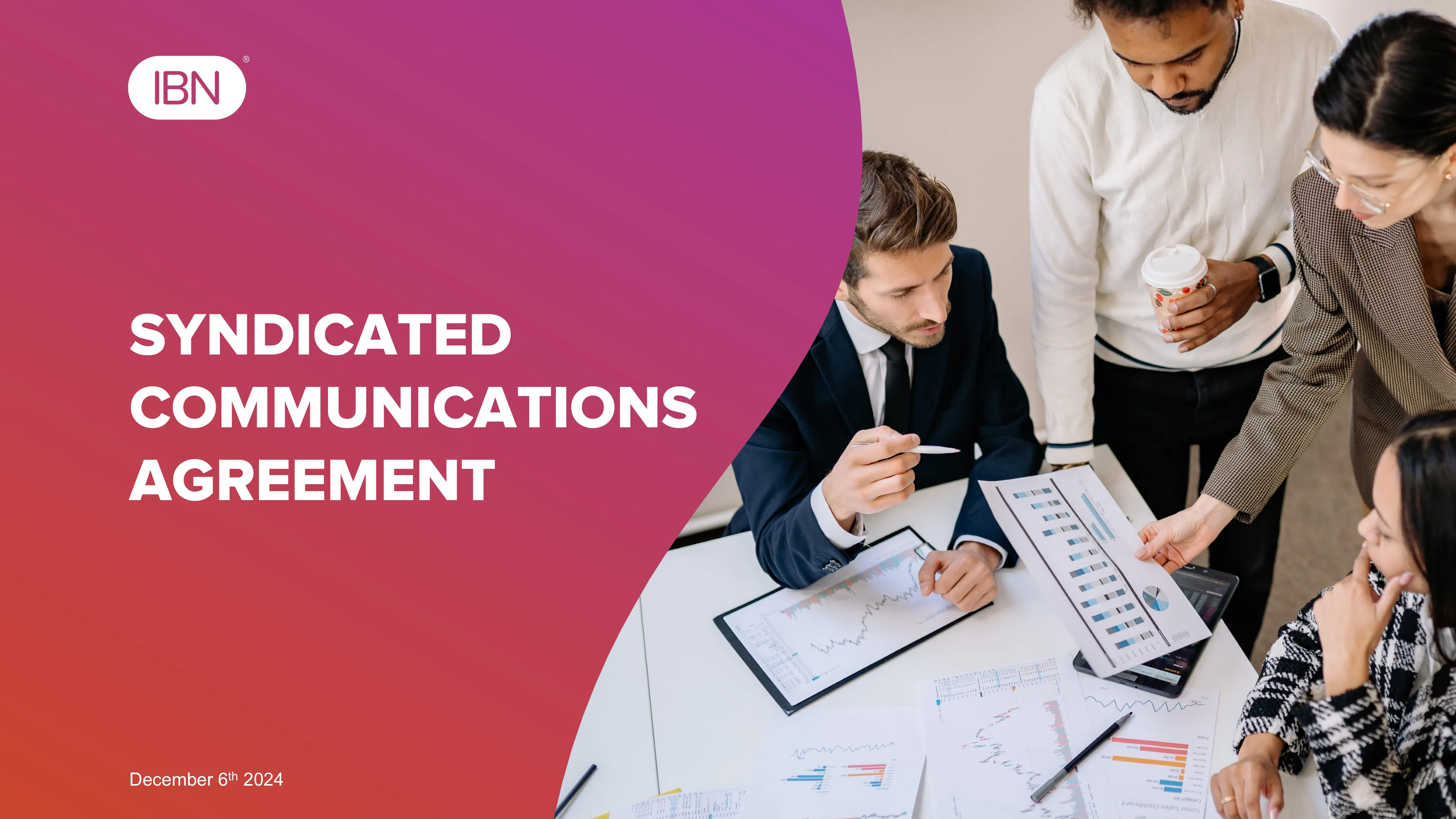 IBN corporate communications presentation cover