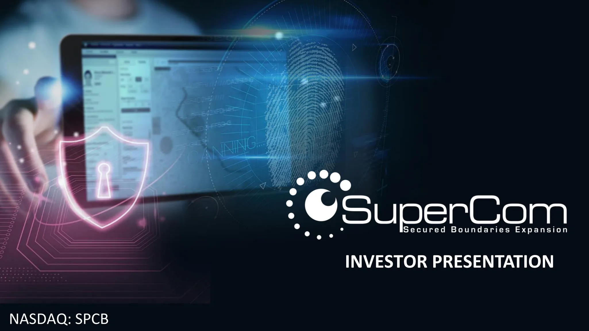 SuperCom presentation redesign cover